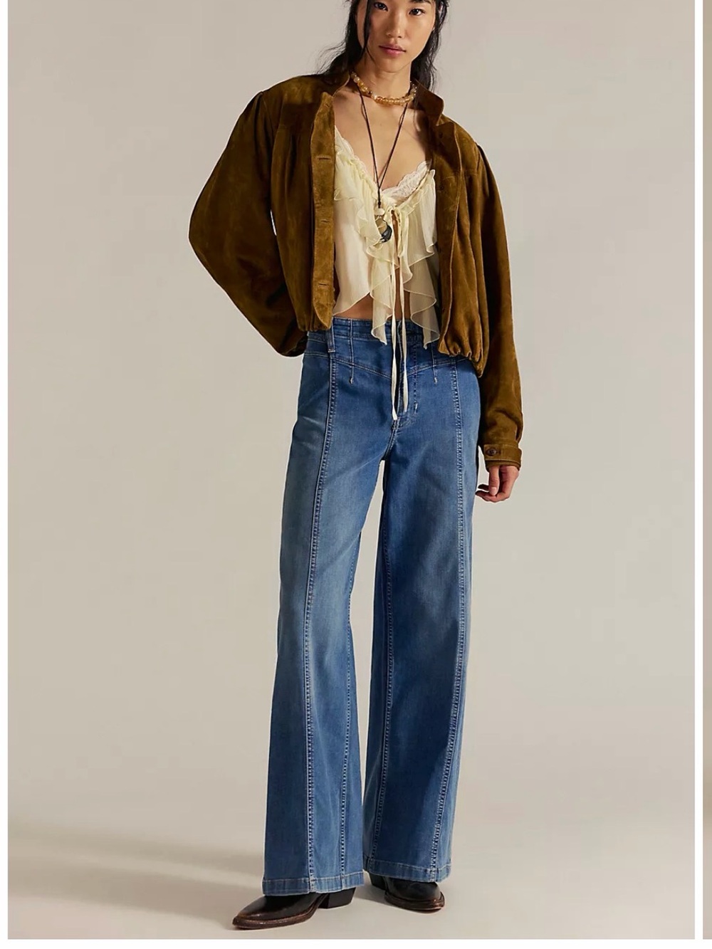 Free People We The Free Libre Wide-Leg Jeans - Picture 2 of 8